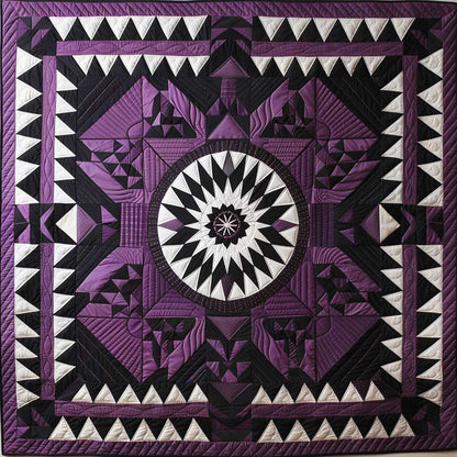 Purple Native American Star XR1107008CL Quilt