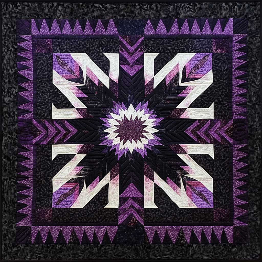 Purple Native American XR1309010CL Quilt