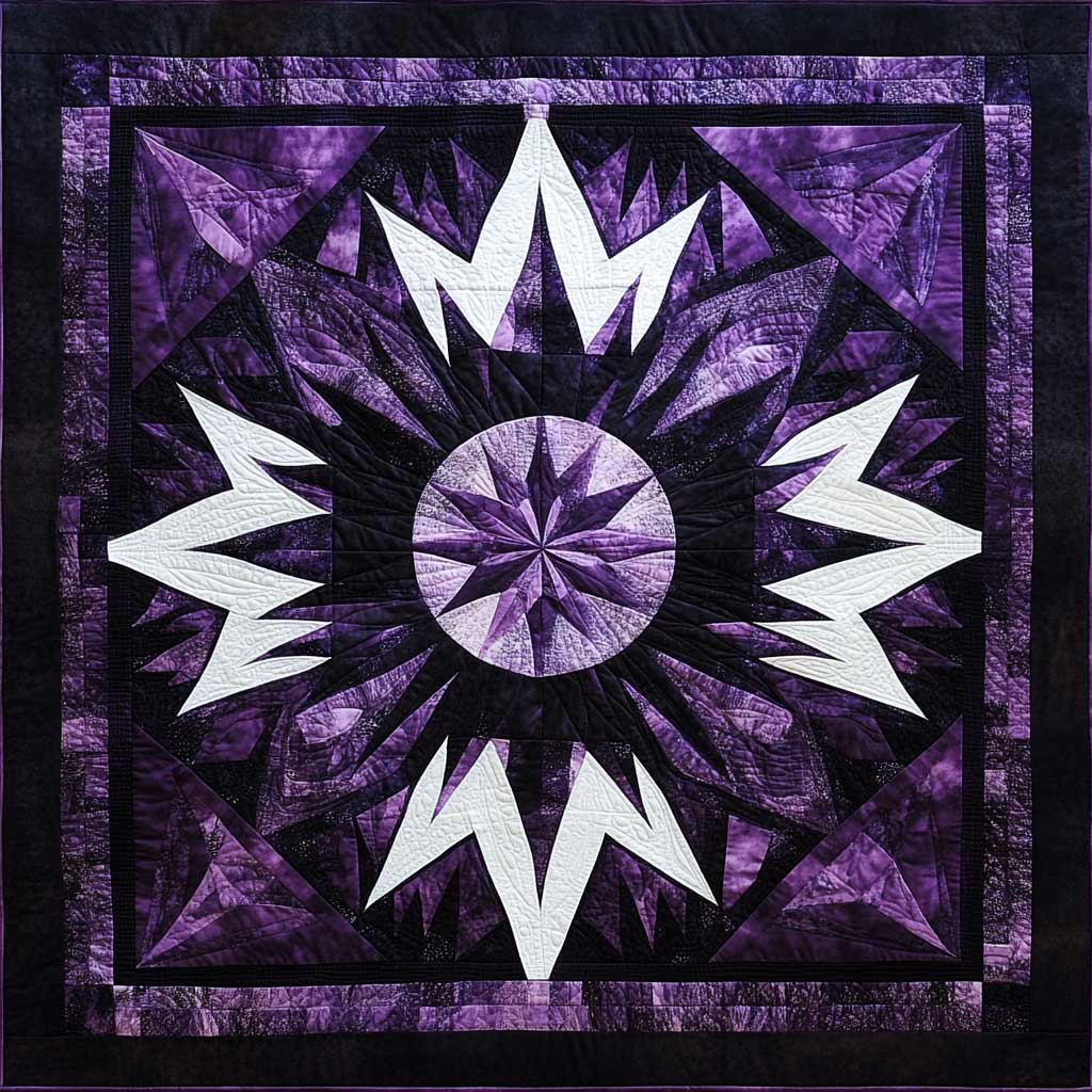 Purple Star Native American XR1309019CL Quilt