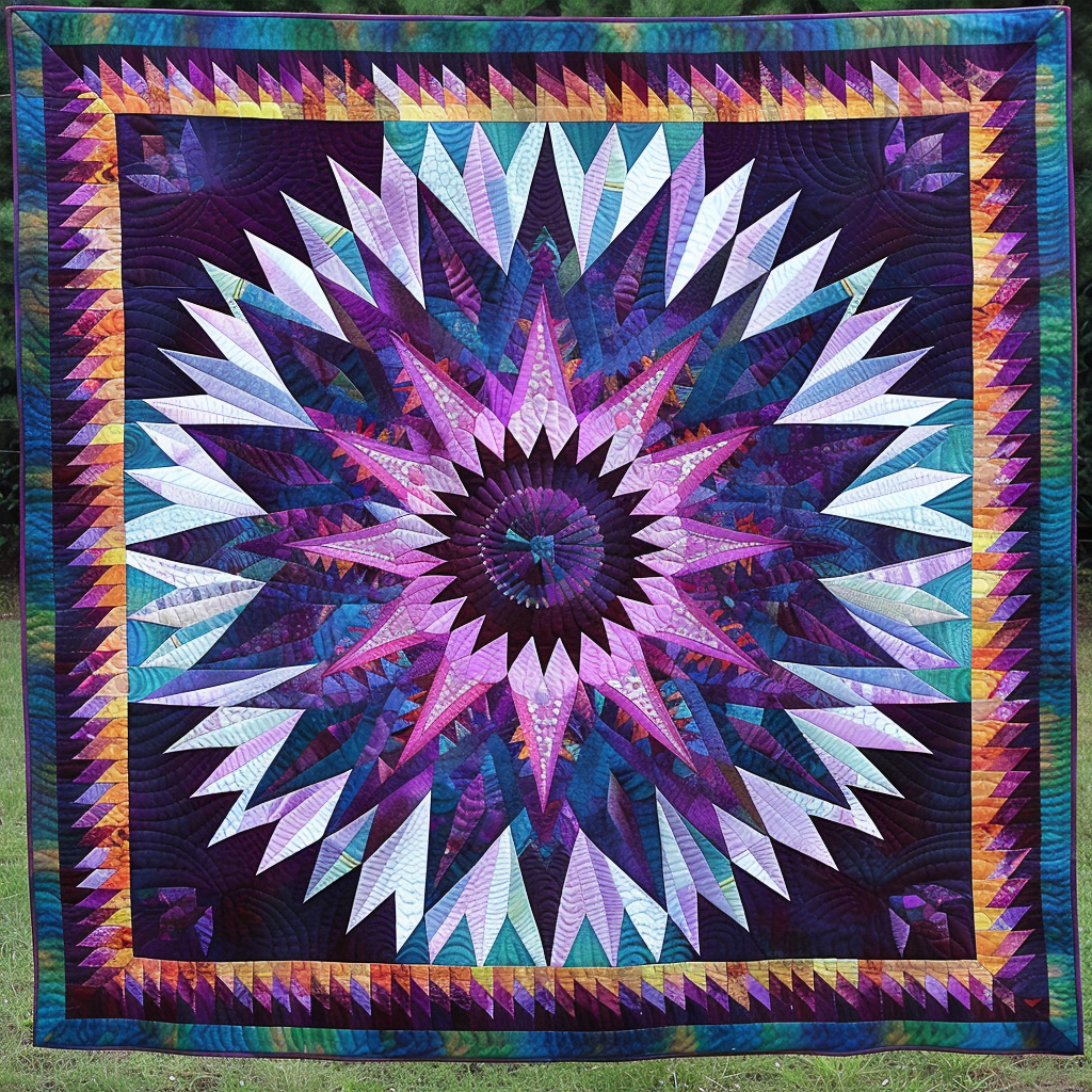 Purple Star Native American XR3005004CL Quilt