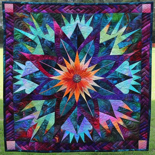 Purple Star Native American XR3005007CL Quilt