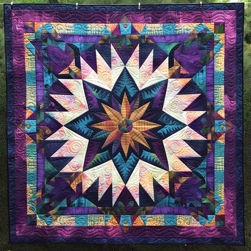 Purple Star Native American XR3005010CL Quilt