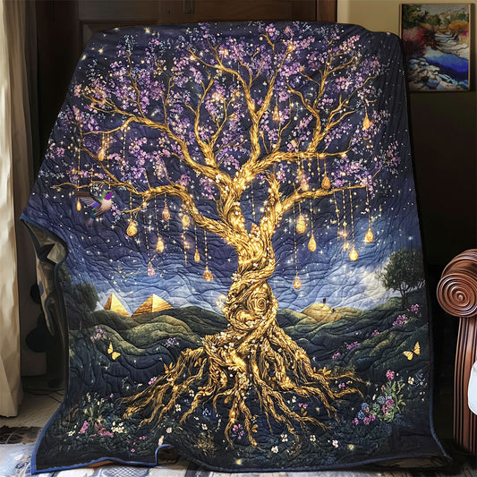 Purple Tree Of Life WU1912005CL Quilt
