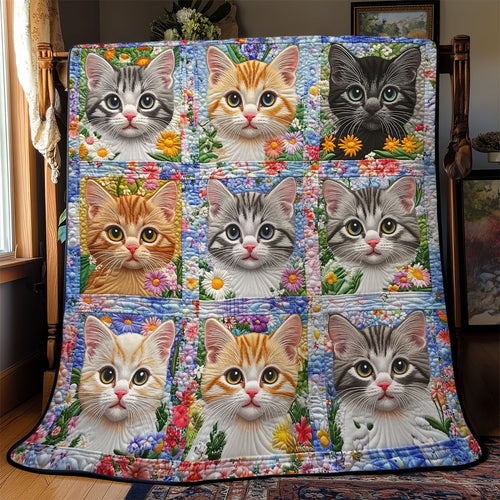 Purrfect Garden YR0502002CL Quilt