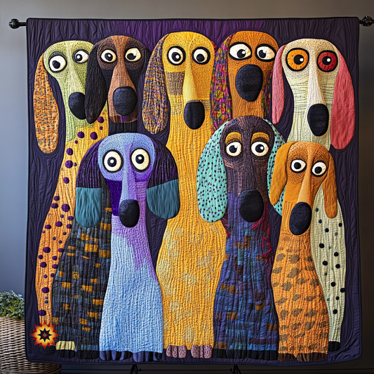 Quirky Dachshund WU1212023CL Quilt