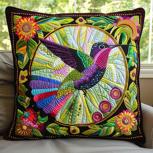 Rainbow Hummingbird XR2407009CL Quilt Pillow Case