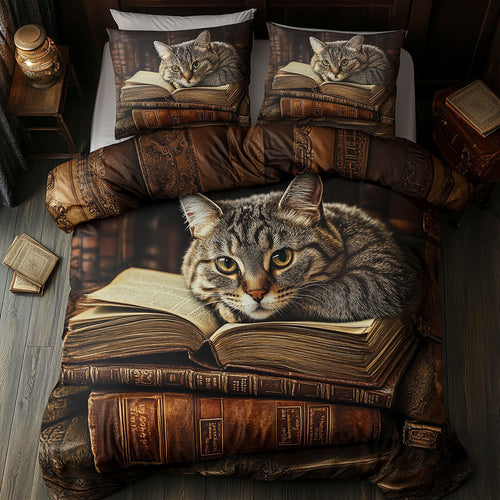 Reading Cat WU2301037CL Duvet Cover Set