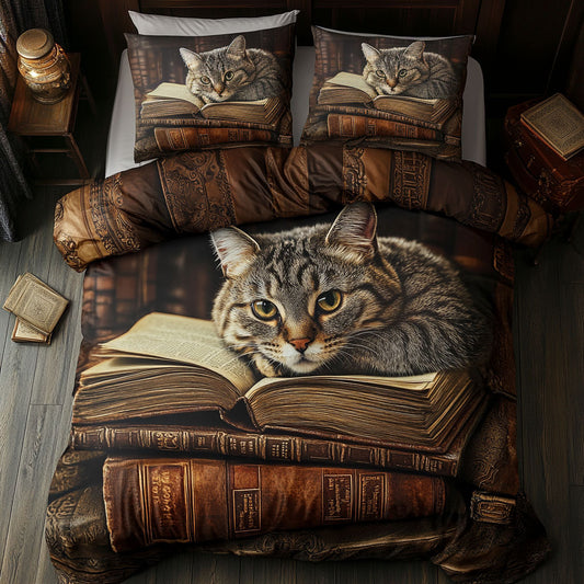 Reading Cat WU2301037CL Duvet Cover Set