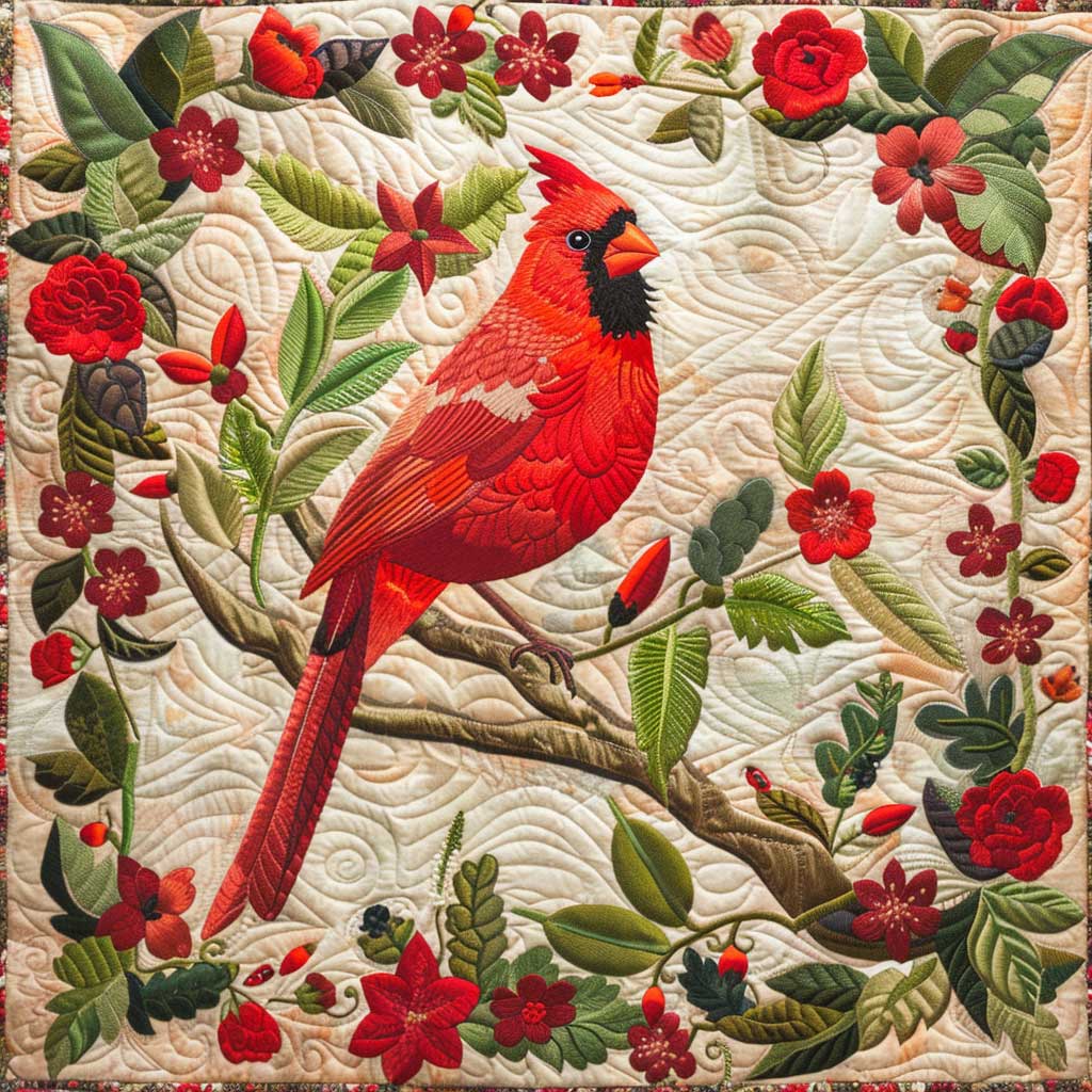 Red Cardinal WJ0108026CL Quilt