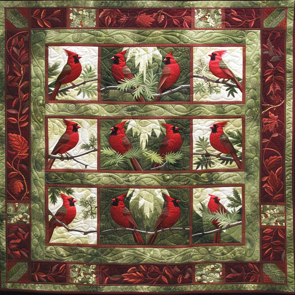 Red Cardinal WJ3107030CL Quilt