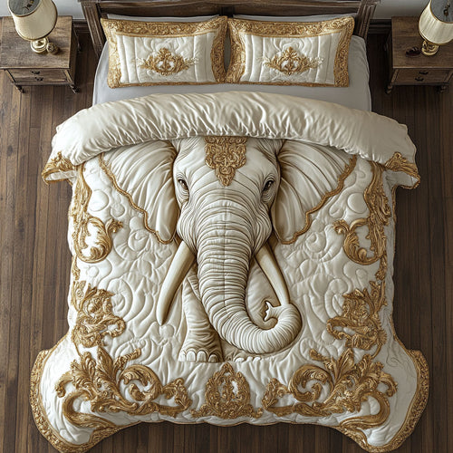 Regal Ivory Elephant YR0102077CL Duvet Cover Set