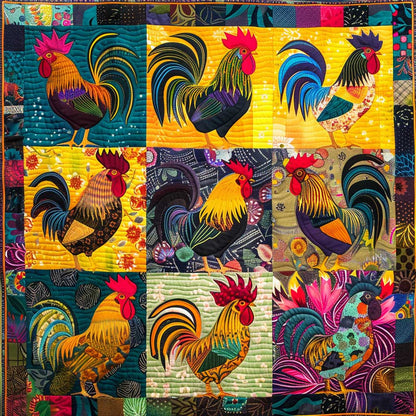 Rooster Lovers XR0507007CL Quilt