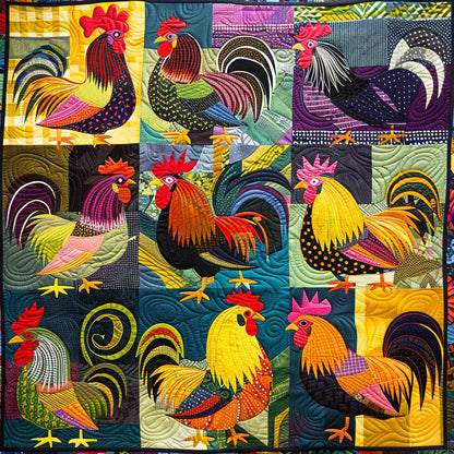 Rooster Lovers XR0507008CL Quilt