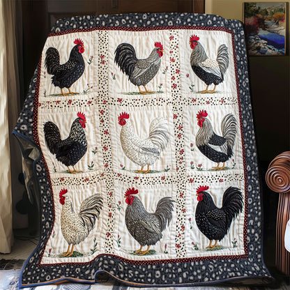 Rooster Parade YR1904004CL Quilt