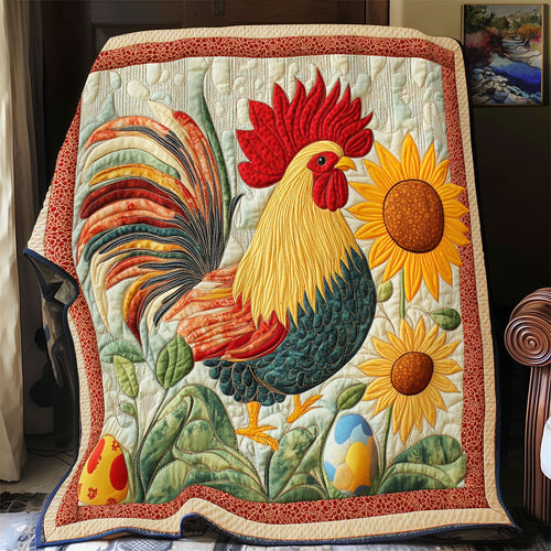 Rooster Sunflower WX2003029CL Quilt