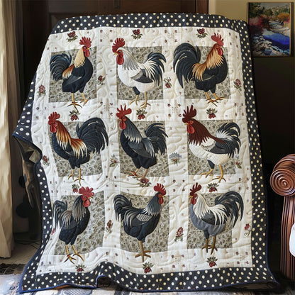 Rooster Whimsical YR1904006CL Quilt