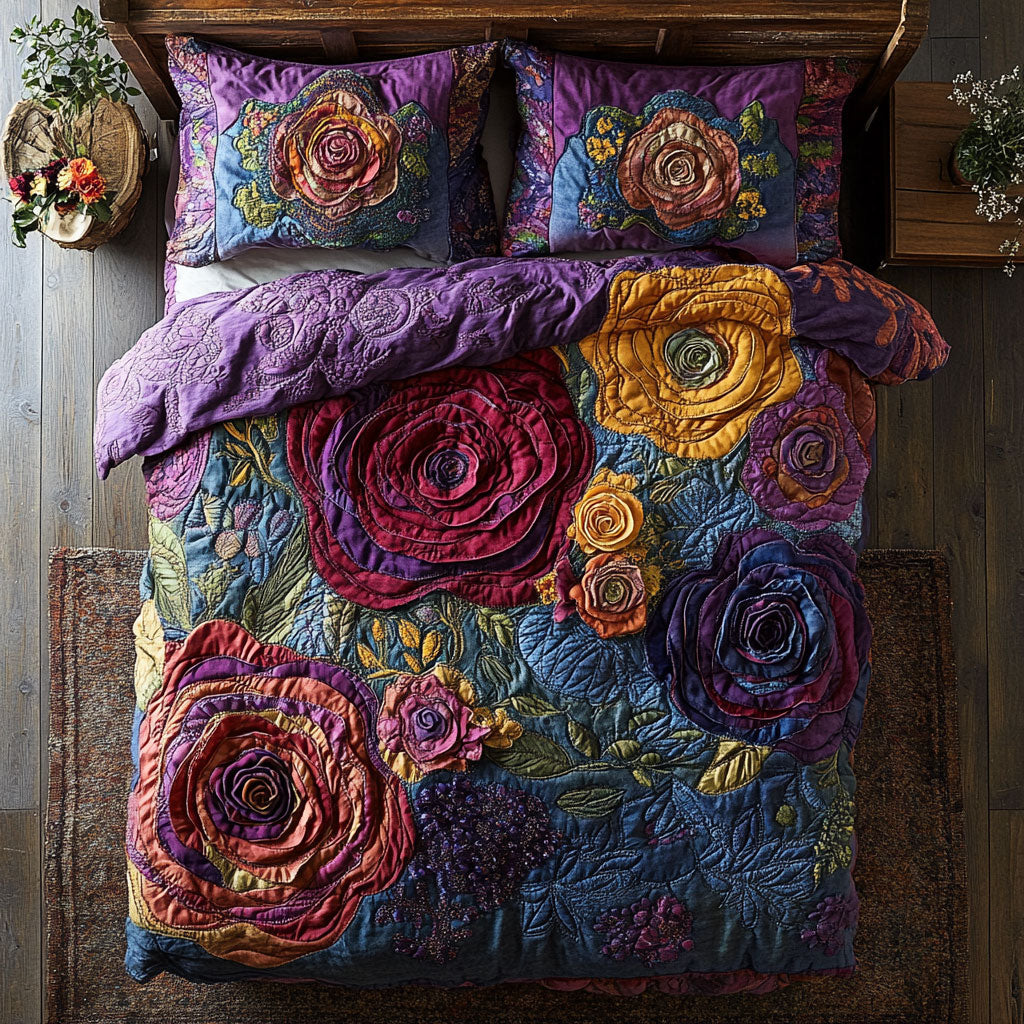Roses Patchwork WU2802103CL Duvet Cover Set