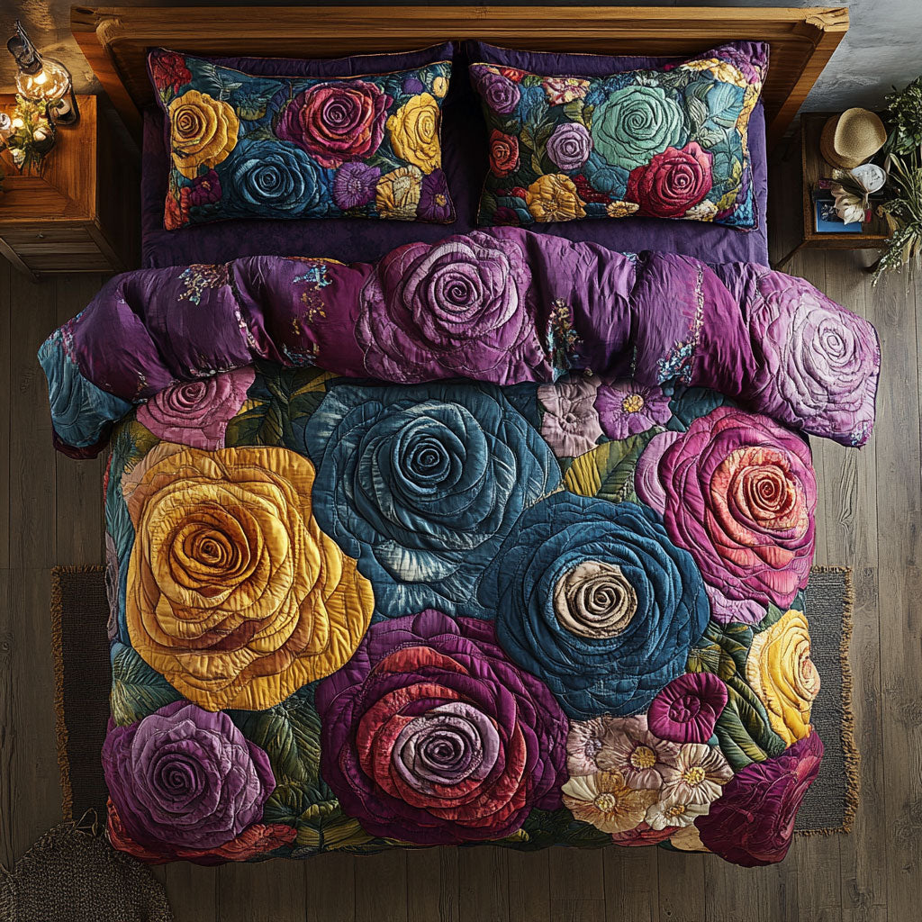 Roses Patchwork WU2802106CL Duvet Cover Set