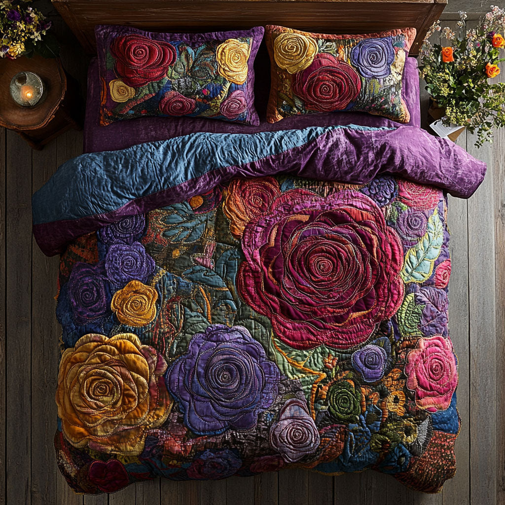 Roses Patchwork WU2802108CL Duvet Cover Set