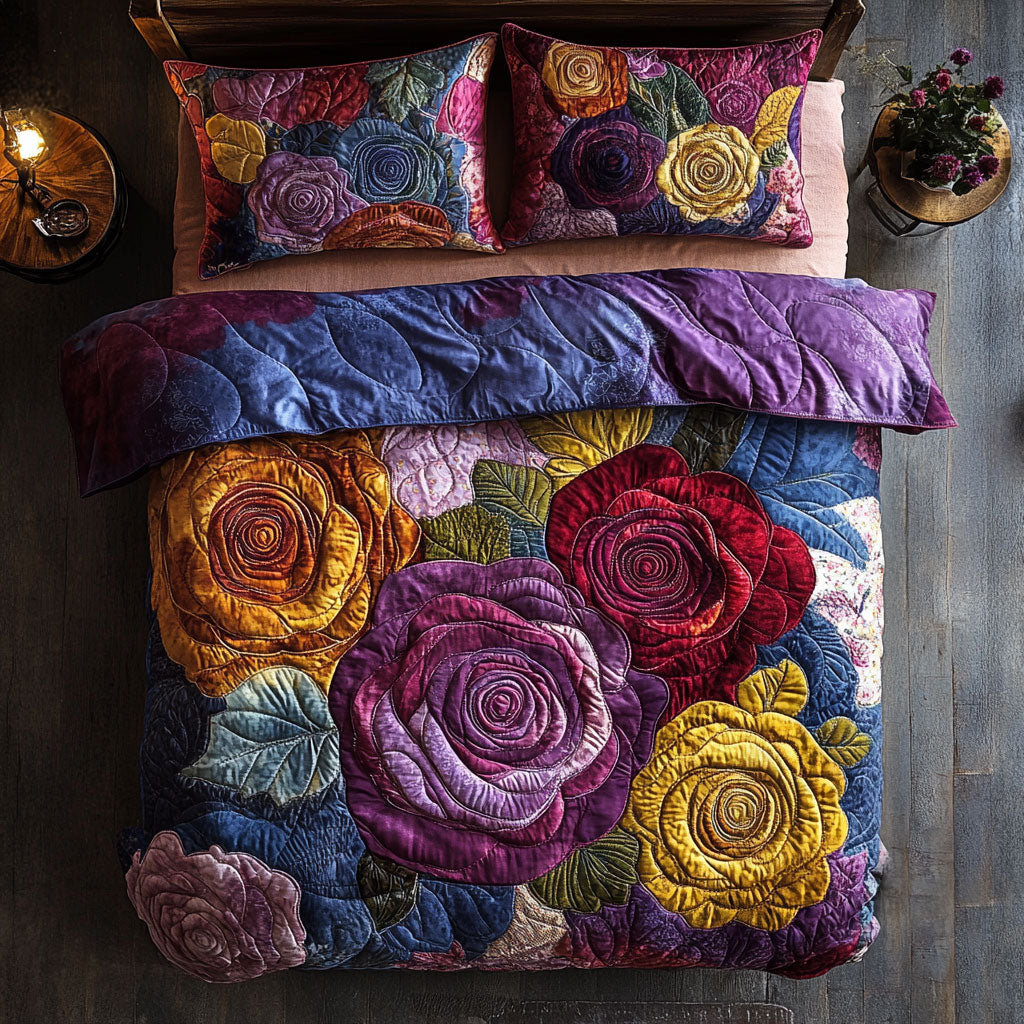 Roses Patchwork WU2802110CL Duvet Cover Set