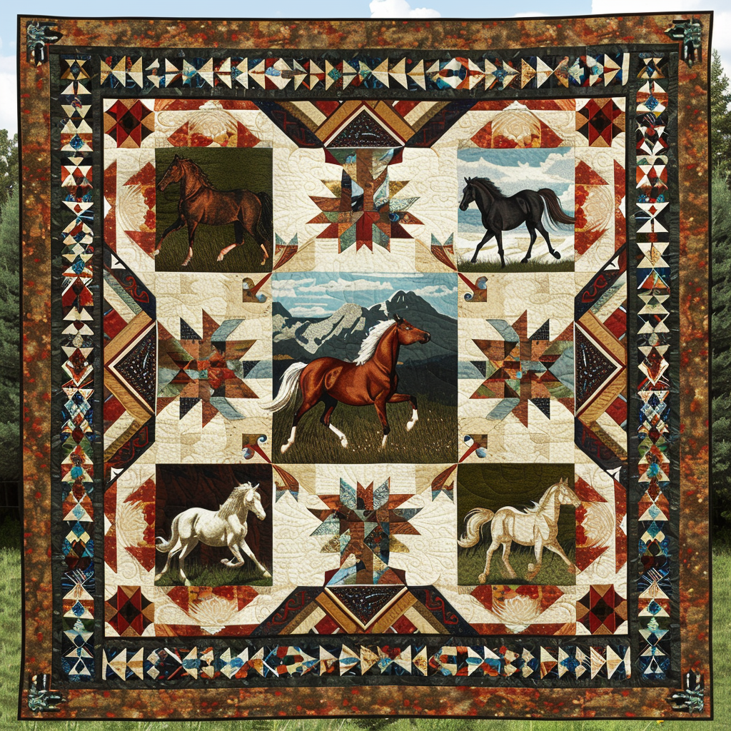 Running Horse XR0406012CL Quilt