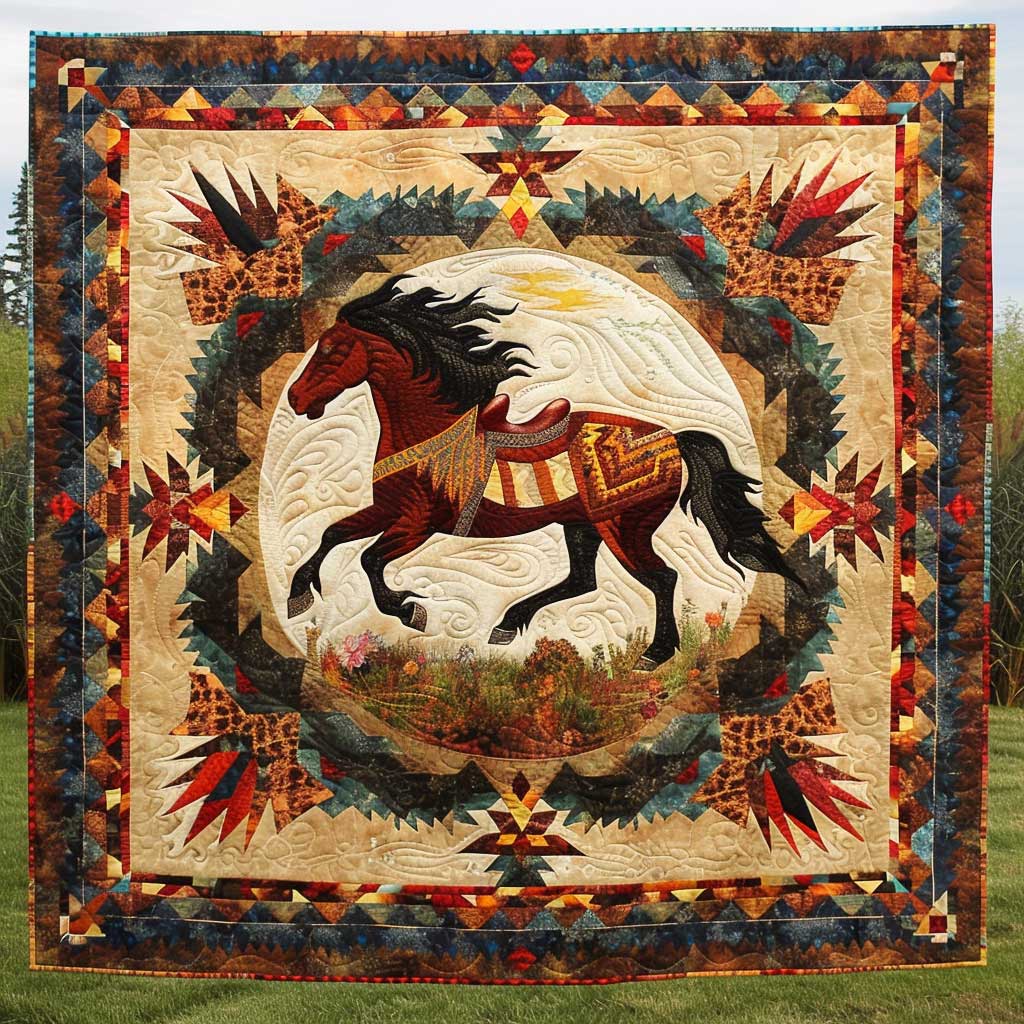 Running Horse XR0407016CL Quilt