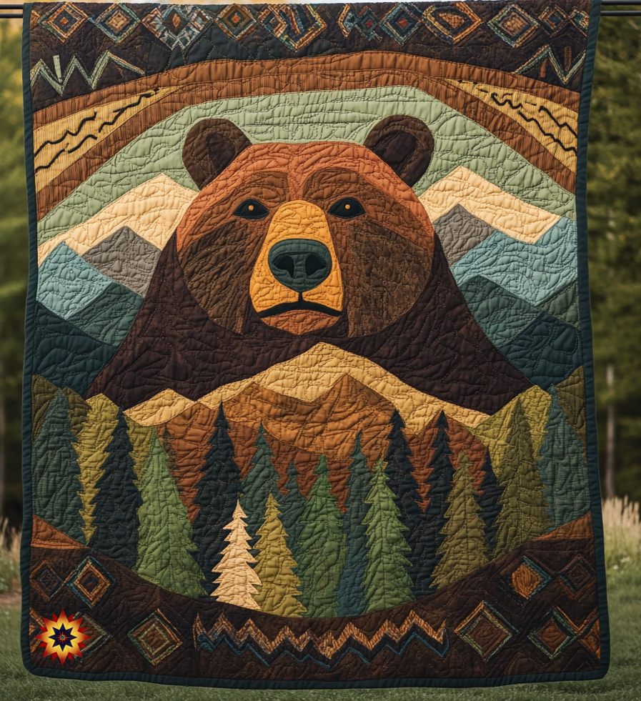 Rustic Bear WU1312022CL Quilt