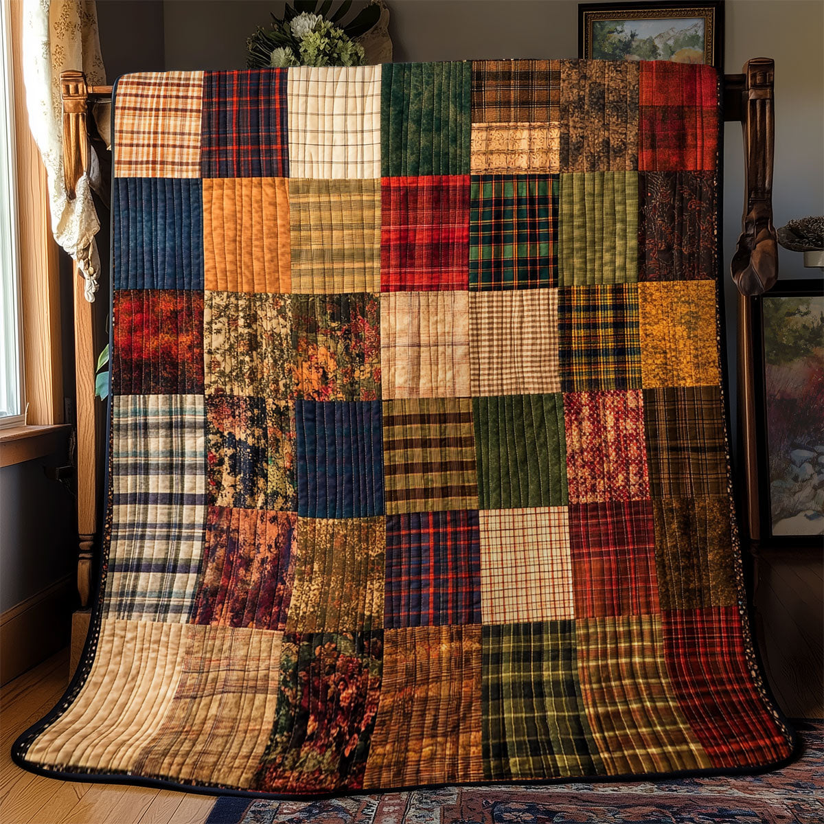 Rustic Charm Patchwork YR0902036CL Quilt
