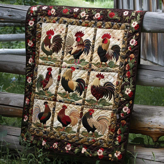 Rustic Chickens XR0908031CL Quilt