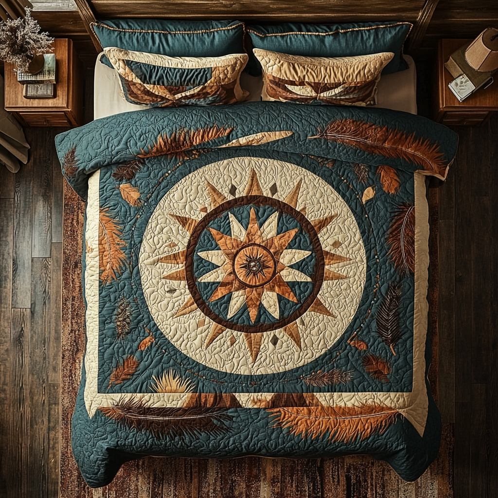 Rustic Compass Dreams YR2401022CL Duvet Cover Set