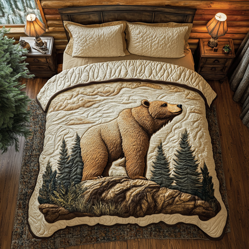 Rustic Grizzly Retreat YR2401024CL Duvet Cover Set