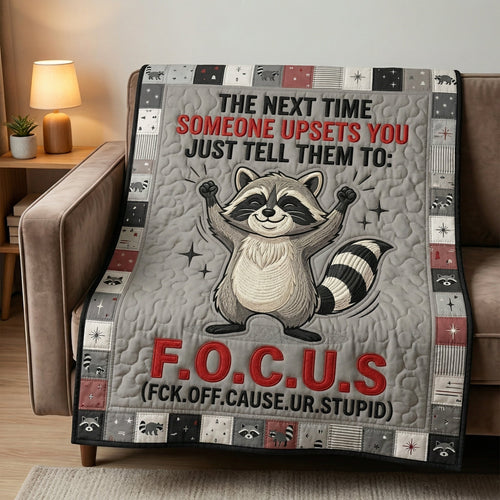 Sassy Raccoon Attitude WN0604019CL Quilt