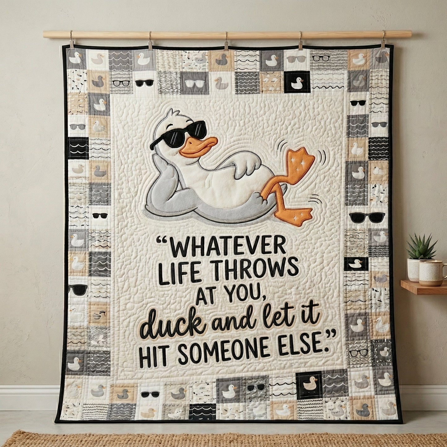 Chill Duck Humor WN0604004CL Quilt