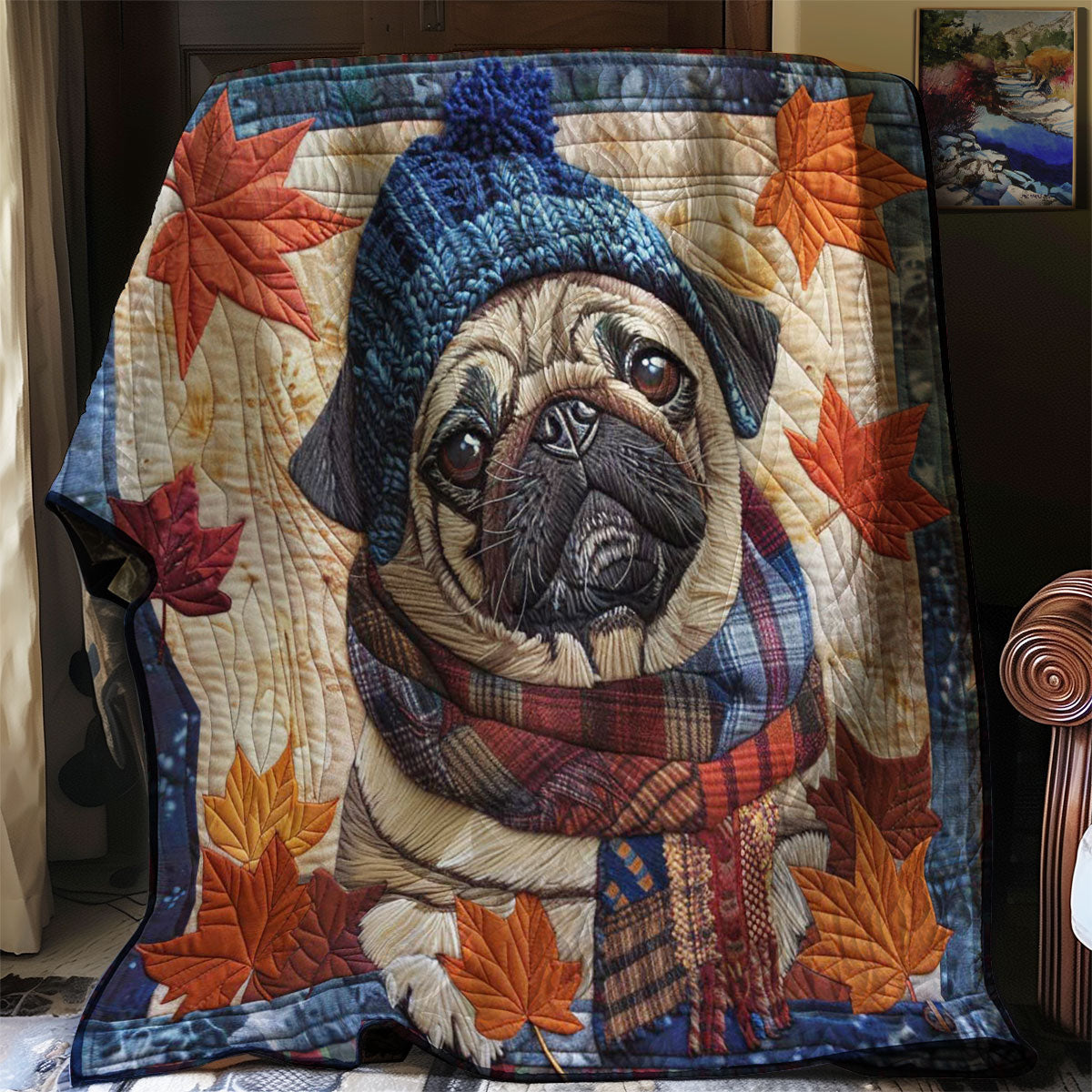 Sad Pugs WN2907017CL Quilt