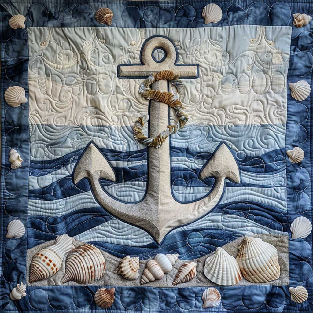 Sail Away Anchor WJ1907033CL Quilt