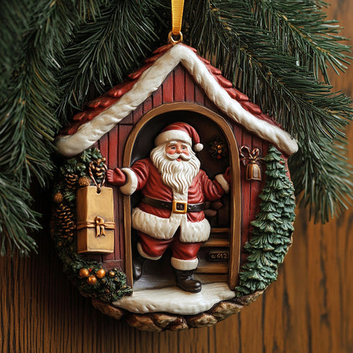 Santa Is Coming WJ2411067CL Christmas Ornament