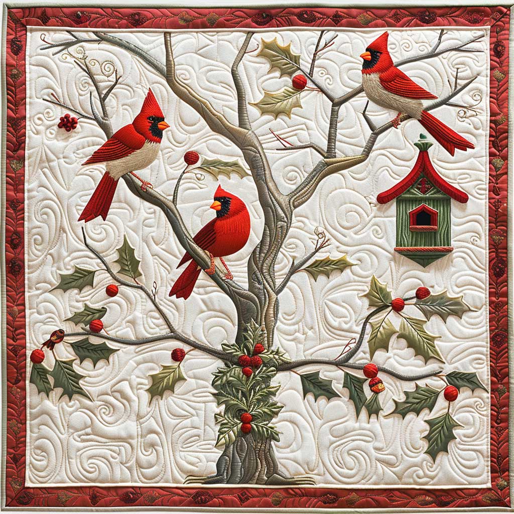 Scarlet Cardinals XR1008038CL Quilt