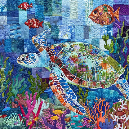 Sea Turtle Lovers XR0307023CL Quilt