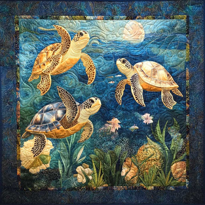 Sea Turtle Under The Sea XR0608027CL Quilt