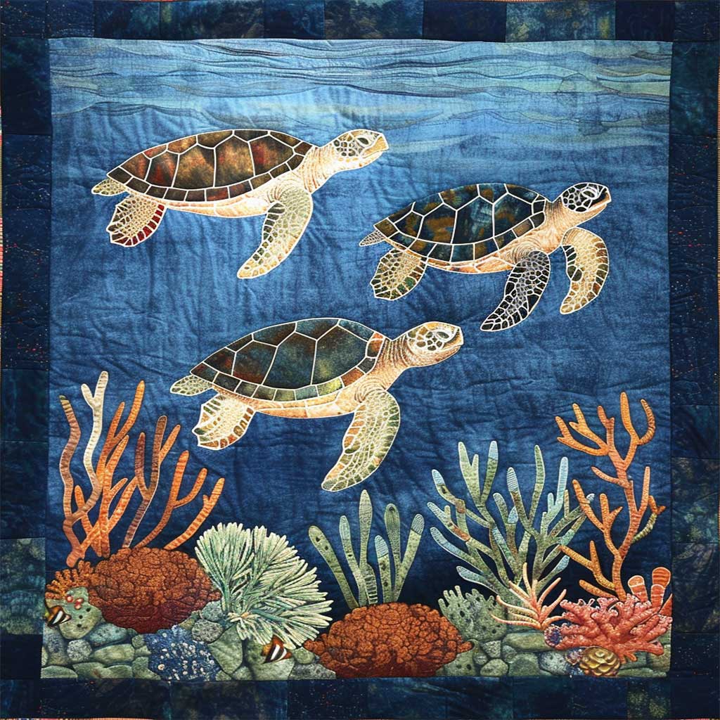 Sea Turtle WJ1807018CL Quilt