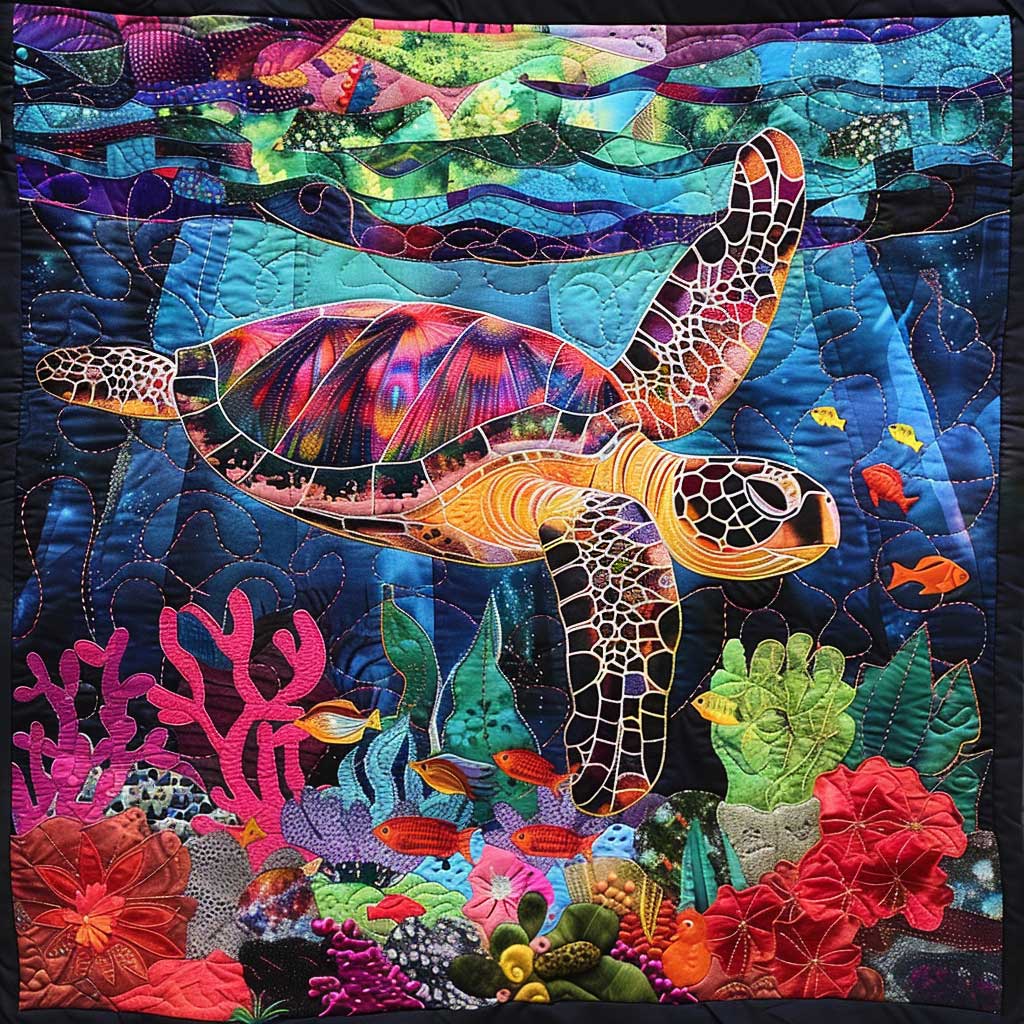 Sea Turtles XR2706010CL Quilt