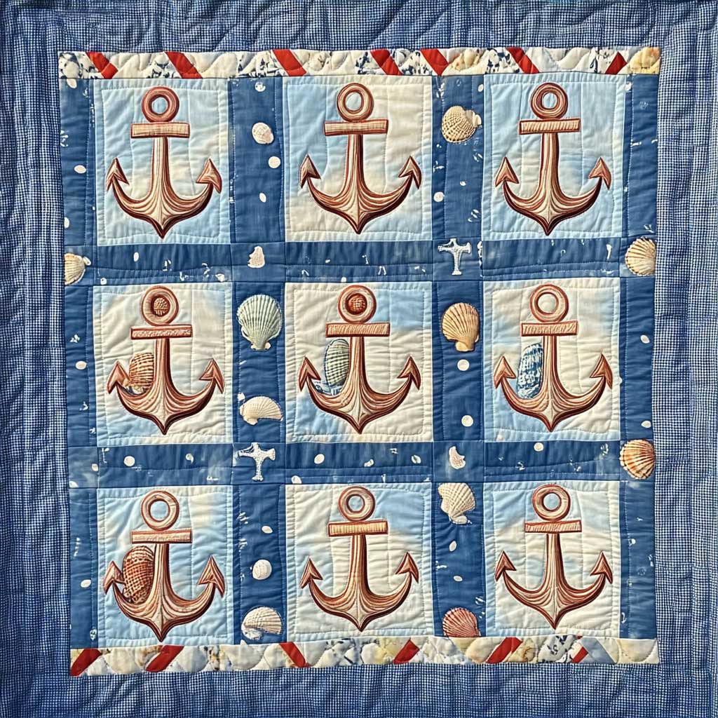 Seashell Anchors XR0108022CL Quilt