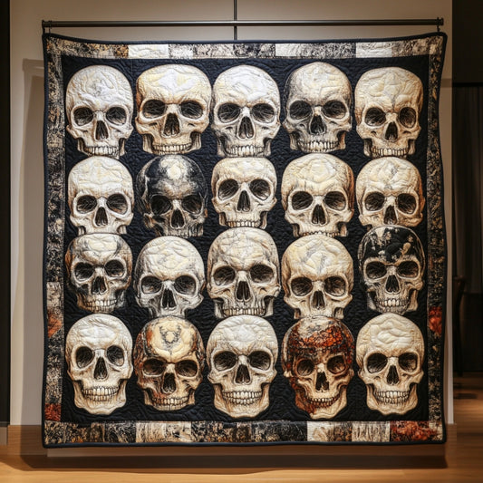 Skull Array WU2612044CL Quilt