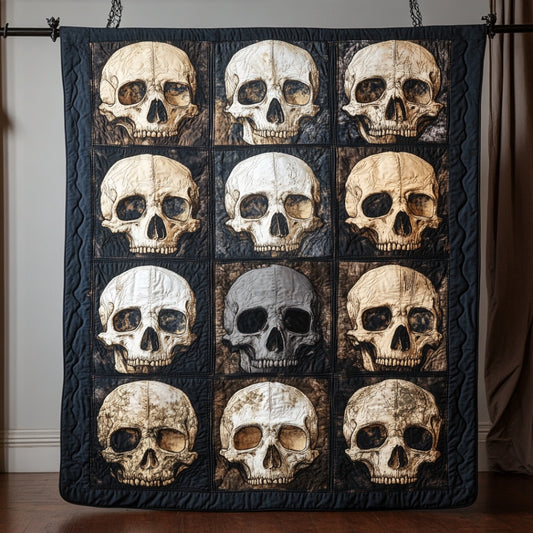 Skull Array WU2612105CL Quilt