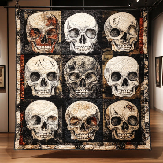 Skull Array WU2612110CL Quilt