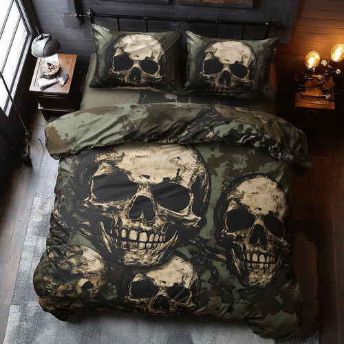 Skull Camouflage WU1102089CL Duvet Cover Set