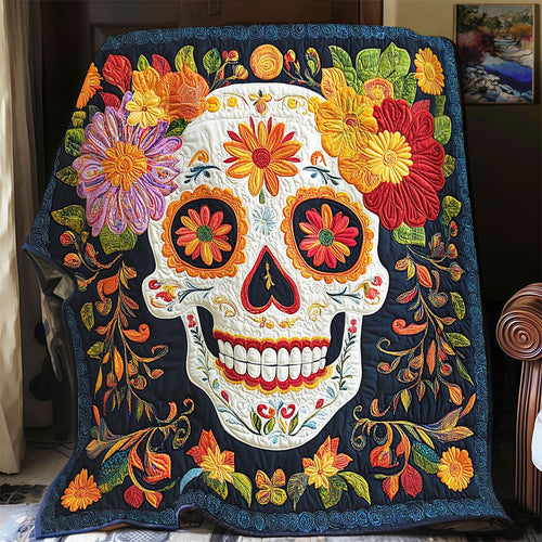 Skull Day Of The Dead WX1403035CL Quilt