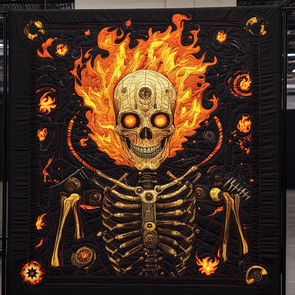 Skull Ghost Rider WU0912059CL Quilt
