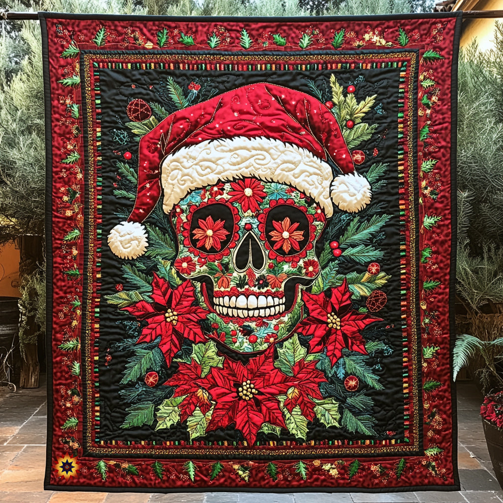 Skull Santa WU0711025CL Quilt