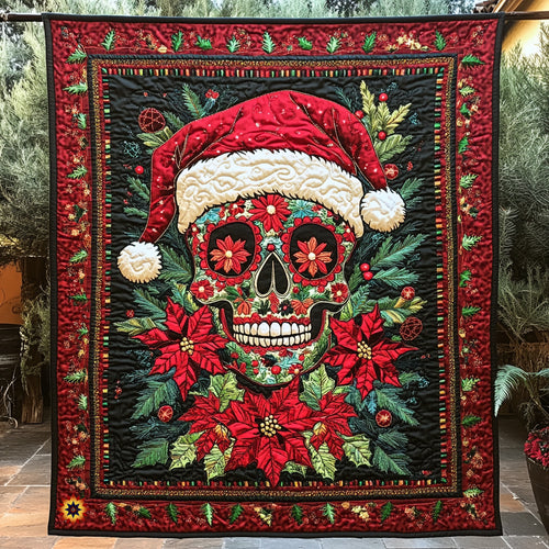 Skull Santa WU0711025CL Quilt